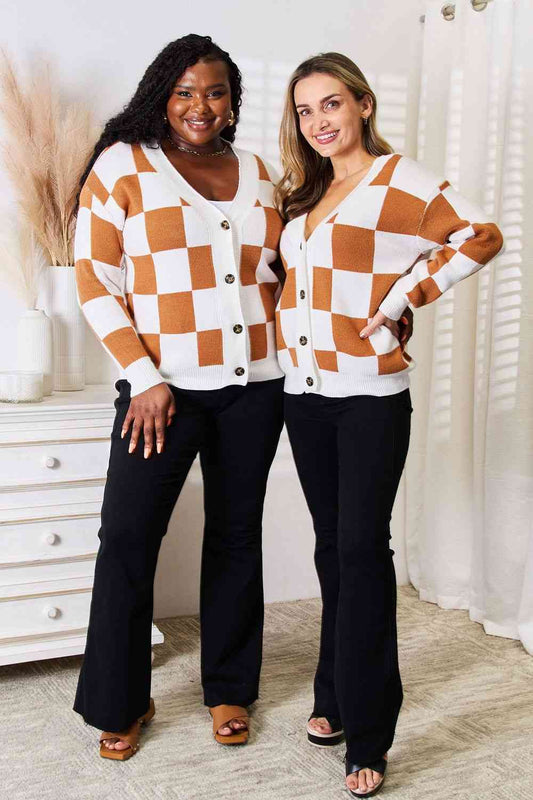 Checkered Cardigan